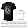 Męskie Polos Wild Flowers T-shirt Śliczne ubrania Dostosowane Hippie Animal Prin for Boys Męskie T-shirty