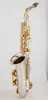 Jupiter Jas 1100 Ny ankomst Alto Eb Tune Saxophone Brass Musikinstrument Guldlack Sax med fall munstycke gratis frakt