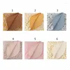 Couvertures Couverture de bébé en coton 120 120 cm Soft Born Swaddle Wrap Infant Sleeping Quilt Couverture de lit Sleepsack Poussette Drop