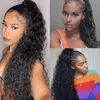 Cordon ondulé naturel queue de cheval cheveux humains brésilien Afro Clip dans les Extensions pour les femmes noires Remy couleur naturelle Yepei queue 240122