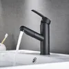 Rubinetto per lavabo Tuqiu Miscelatore per bagno moderno nero Rubinetto per lavabo in oro spazzolato nichel cromato e lavandino freddo 240127