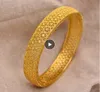 24K Dubai Gold Bareles for Gold Dubai Bride Wedding Barelet Africa Bangle Bangle Jewelry Gold Charm Bracelet5542455