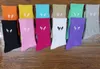 Atmungsaktive Socken mit Buchstabennadel für Damen und Herren, Designer-Socken, 5 Paar, Luxe Sports-Socken mit Buchstabendruck, 11 Farben