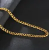 8 mm 75 cm 24-karaats vergulde men039s vergulde verzilverde zwarte gouden ketting hiphop Cubaanse Zuid-Amerikaanse men039s sieraden 4319904