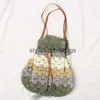 Totes Nuova borsa a tracolla da donna in rattan fatta a mano Borsa da spiaggia in paglia estiva bohemien Borsa da donna con ritaglio di stilista H24218