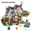 Blocs 783 pièces ville Mini Halloween Architecture blocs de construction amis maison chalet citrouille chariot chiffres briques jouet pour enfants cadeaux