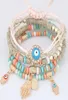 Kabbalah Fatima Hamsa Hand Evil Eye Charms Bracelets Bangles Multilayer Braided Handmade Beads Pulseras For Women Men9495308