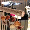 Inne zaopatrzenie ptaków Parrot Toy Cage Stojak na szlifie sztyfierki na kakaty papugi drewniane zabawy