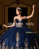الأزرق الأزرق البورغوندي الأميرة Quinceanera الفساتين مع كيب سباركلي جيلتر زين قبالة الكتف Vestidos de 15 quinceanera 2024