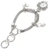 Orologi da polso Braccialetti da donna Guarda la squisita catena da polso Decora il regalo del festival Gioielli a mano decorativi lucidi Miss