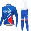 Pro 2023 automne équipe cyclisme maillot 19D bavoir ensemble vtt uniforme vélo vêtements séchage rapide vélo vêtements hommes longue tenue 240131