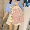 Sacos escolares coreano estilo universitário japonês moderno menina mochila moda grande capacidade adolescentes saco de livro à prova d 'água viajando mochila