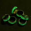 Titanium steel piano sheet music Luminous lightemitting ring musical notation Luminous men039s ring mix size 6139196931