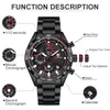 CHEETAH Watch for Men Top Brand Business Casual Quartz Men's Wristwatch Waterproof Chronograph Stainless Steel Wacthes Male 240125