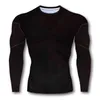 Mens G YM Wear Compression TShirt Men Long Sleeve Slim Tights Sportswear Quicky Dry Breathable Bodybuilding Fitness Clothing 240201