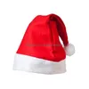 Party Hatts Red Santa Claus Hat Nonwoven Tygics Pleuche Tra Soft P Cosplay Christ Christmas Decation Adts Drop Delivery Home Garden Festi DHVBK