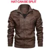 KB chaquetas de cuero para hombre, chaqueta informal de otoño para motocicleta, chaqueta de PU, abrigos de cuero para motorista, ropa de marca, talla europea SA722 240122