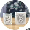 Świece zapach aromatyczne luksusowe pudełko romantyczna lawendowa świeca lawenda w szklanym słoiku sojowym wosku zapach zapach 50 g kropla dostawa ogród dhupv