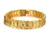 Bangle Bracelets For Women Men 18K Yellow Gold Real Filled Bracelet Solid Watch Chain Link 83inch Gold Charms Bracelets KKA18468826738