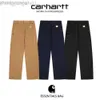 24SS Designer Carhart Pant Carharrt B01 salopette avec plusieurs poches et coupe ample pour hommes et femmes pantalons droits décontractés tendance