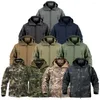 Giacche da caccia Giacca invernale tattica militare Uomo Army CP Abbigliamento mimetico Giacca a vento impermeabile Cappotto bomber in pile multicam