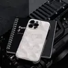 İPhone 15 Pro Maks Tasarımcı Çiçek Telefon Kılıfı Apple için 14 13 12 11 Lüks PU Deri Tampon Patched Tam Body Büyük Çiçek Baskı Kabartmalı Arka Kapak Kabuğu Coque Fundas 66