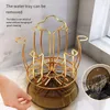 Kitchen Storage Cup Drying Rack Glass Tumbler Organizer Holder Mugs Cups Drainer Stand For Restaurant