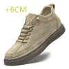 Primavera nova moda aumentando sapatos elevador sapatos aumento de altura sapato masculino aumento de altura palmilha 6cm tênis masculinos sapatos esportivos