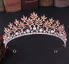 New Baroque Luxury Rhinestone Pearl Bridal Tiara Crown Crystal Diadem Veil Tiaras Wedding Hair Accessories Headpiece3383580