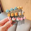 Hair Accessories 2024 Children Cute Colors Heart Star Ball Combs Hairpins Girls Lovely Sweet Kids Fashion