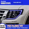 Hoofd Lamp Dagrijverlichting Voor Mitsubishi Pajero V97 V93 V95 B87 LED Koplamp Montage 06-20 Dynamische Streamer richtingaanwijzer