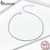 Einfache Essential Bead Link Fußkettchen 925 Sterling Silber Armband für Fußschmuck Silber weibliche Beinkette SCT002 240119