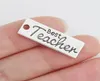 Vintage Theacher039s Day Alloy Charms Vintage Teacher Message Tag Charms Die Sturck 1029mm 50pcs AAC0178188809