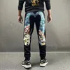 2024 Evisus dżinsy Projektant Męskie spodnie dżinsy Evisulies haft w kształcie litery M proste rurka szerokie nogi spodnie Hip Hop Long Edge EV Evisulies