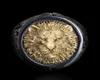 Cool Men039s 18K Yellow Gold Twotone Black Gold Diamond Ring Africa Grassland Lion Ring Men Wedding Party Jewelry Size 7 142878273