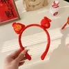 Hair Accessories Red Hairband Year Headband Hoop Headwear Lucky Bag Child Mascot Headdress