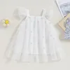 Mädchen Kleider Kleinkind Baby Kleidung Floral Spitze Tutu Tüll Kleid Ärmellose Träger Prinzessin Party Sommerkleid Geburtstag Kuchen Smash Outfits