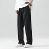 Men's Pants 2024 Casual Suit Light&Thin Korean Straight Loose Semi-Wide Sweatpants Soft Wide Leg Long Baggy Trousers