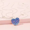 Pendant Necklaces 3Pack Luminous Star Broken Heart For Girls Ie Friendship BFF Friend Jewelry Gift