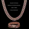 Hip Hop Schmuck Baguette Diamant Herren Halskette Sterling Silber Voll Vvs Moissanit Luxus Kubanische Gliederkette