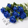 Fiori decorativi 2 pezzi 51 cm rose di seta artificiale bouquet di fiori per la cerimonia nuziale decorazione della casa di San Valentino disposizione dei vasi falso