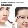 Twohead Electric Shaver for Women Eyebrow Trimmer USB Laddning Eyebrow Trimmer Portable Lip Hair Remover 240124