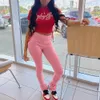 Ułożone legginsy joggery ułożone w dresie kobiety Ruche spodnie nogi jogging femme ułożone spodnie kobiety spodnie dresowe spodni 240122