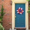 Flores decorativas sinais de porta de casa para frente ao ar livre dia pendurado decoração grinalda independência varanda dia dos namorados