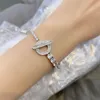 2024 Choucong Brand Wedding Bracelets Luxury Jewelry Real 100% 925 Sterling Silver Round Cut White Moissanite Diamond Gemstones Party Women OT Tennies Bangle Gift