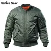 Ma1 jaqueta piloto da força aérea do exército, jaqueta militar tática de vôo aéreo, masculina, quente de inverno para motocicleta, casaco 240131
