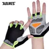 AOLIKES Guantes de ciclismo MTB Guantes de equitación en carretera Antideslizante Camping Senderismo Guantes Gimnasio Fitness Deportes Bicicleta Guante de bicicleta Medio dedo 240122