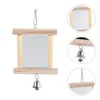 Autres fournitures d'oiseaux Perroquet Miroir Jouets Jouets pour perruches Cockatiels Cage de poulet domestique Miroirs d'accessoires drôles