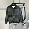 Herrtröjor kläder cardigan collared stickad tröja male ingen hoodie rutig en avslappnad svetttröja ful hög kvalitet i x