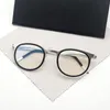 Danmark Brand Glasses Frame Men Kvinnor Vintage runt Myopia Optiska glasögon Skruvlöst receptbelagda glasögon Frame 9704 240126